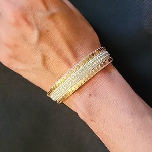 Gold and bling wrap bracelet